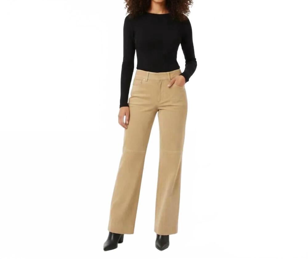 NEW BANANA REPUBLIC suede leather pants in tan